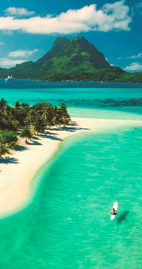 Beautiful Pearl Beach, Bora Bora