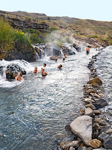 Boiling River, Yellowstone National Park Wyoming, USA